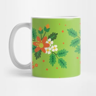 Botanical Floral Flower Pattern Mug